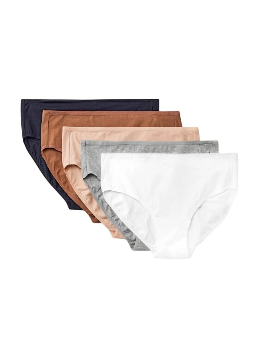 NEW Dealworthy 5pk Briefs Underwear 90258868 Assorted Neutral Brown Multi L